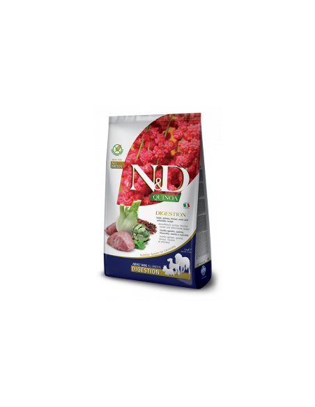 Суха храна за кучета N-D DOG QUINOA DIGEST LAMB - с агнешко,копър,киноа и артишок