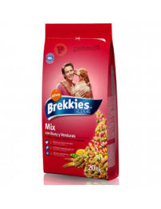 Суха храна Brekkies Mix Beef с говеждо и ориз - за кучета средни и големи породи над 1 година