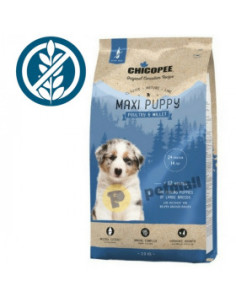CHICOPEE Classic Nature Puppy Maxi - суха храна за кученца от едрите породи на възраст до 12 месеца с птиче месо и просо 15 к
