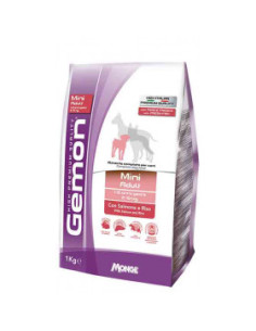 Monge Gemon Mini Adult Salmon - Rice храна за израстнали кучета от малките породи с вкус на сьомга и ориз,