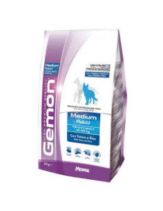 Monge Gemon Medium Adult Tuna - Rice храна за израстнали кучета от средните породи с вкус на риба и ориз,
