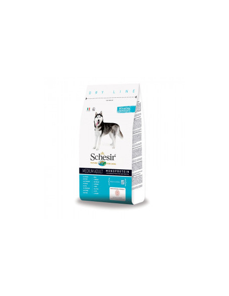 Schesir Adult Maintenance with Fish Monoprotein - пълноценна храна с месо риба, за кучета над 12 месечна възраст
