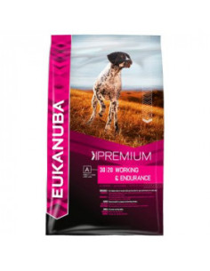 Eukanuba Working - Endurance - Суха храна закучета с високи натоварвания при упражнения или работа 19кг