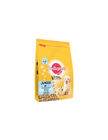 Pedigree Junior за подрастващи кучета с вкус на пилешко месо