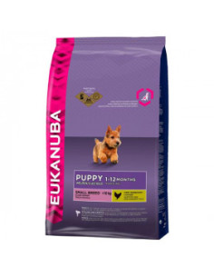 Eukanuba Puppy Chicken Small Breed - Суха храна за кучета от малките породи от 0 до 12 месечна възраст Пиле