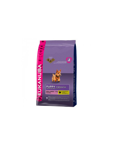 Eukanuba Puppy Chicken Small Breed - Суха храна за кучета от малките породи от 0 до 12 месечна възраст Пиле