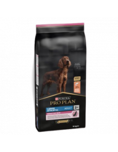Purina PRO PLAN Adult Large Sensitive сьомга 14кг. OPTIDERMA,