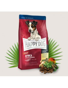Суха храна за чувствителни кучета Happy Dog Supreme Sensible Nutrition Mini Africa