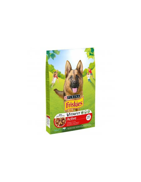 Суха храна за активни кучета PURINA FRISKIES ACTIVE Месо 10кг.