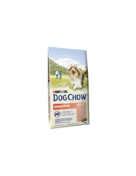 Суха храна за куче Purina Dog Chow Sensitive Adult сьомга 14кг.