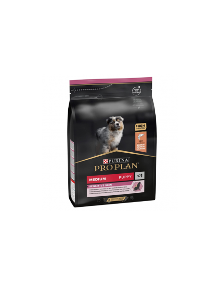 Purina PRO PLAN Dog Medium Opti Start Derma Puppy Sensitive Skin сьомга,