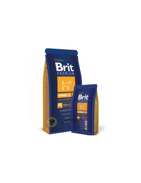 Суха храна за кучета BRIT PREMIUM SENIOR S/M BY NATURE [ НОВА, ПОДОБРЕНА ФОРМУЛА ] с 42- прясно пилешко месо