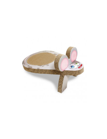 Картонена драскалка за котки Croci Gastone Mouse Scratching Post във формата на мишка