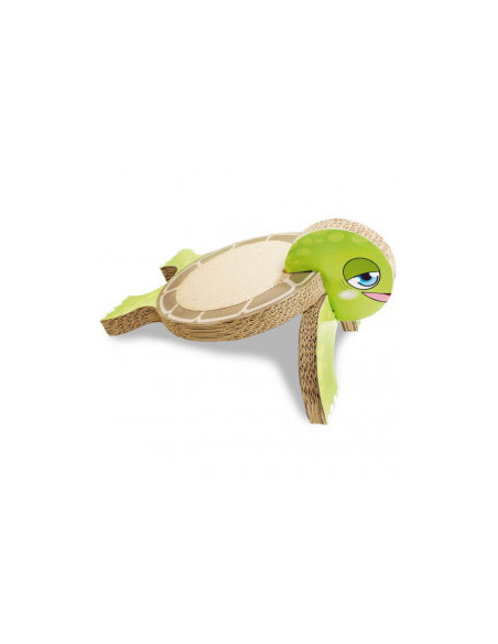Картонена драскалка за котки Croci Olivia Turtle Scratching Post във формата на костенурка