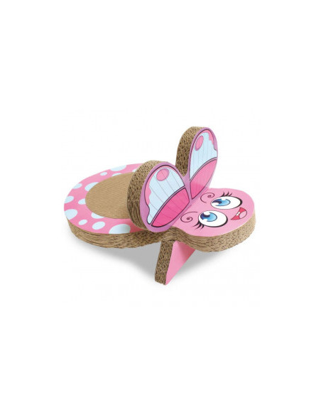 Картонена драскалка за котки Croci Dora Butterfly Scratching Post във формата на пеперуда