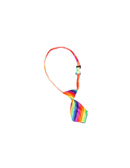 Сатенена кучешка вратовръзка Croci Rainbow tie в цветовете на дъгата