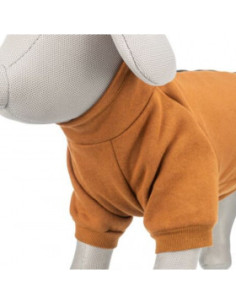 Топъл, памучен кучешки суитшърт с цип Trixie CityStyle Amsterdam sweatshirt в цвят ръжда