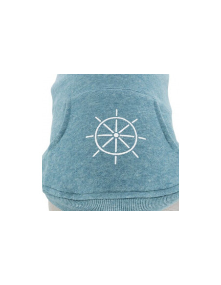 Мек, памучен кучешки суитшърт Trixie BE NORDIC Flensburg hoodie в светло син цвят