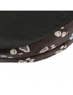 Овално, кучешко легло Trixie Jimmy bed oval с десен на лапички, бежово