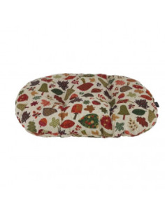 Овално легло за кучета CAZO Pillow Forest в горски мотиви
