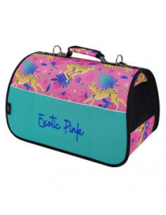 Луксозна транспортна чанта CAZO Pet Carrier Exotic Pink 50x27x26см