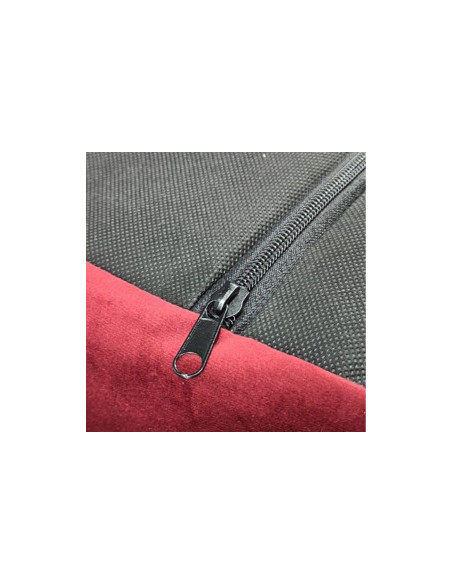 Луксозно, меко кучешко легло от велур CAZO Soft Bed Milan burgundy в червен цвят