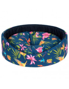 Овално кучешко легло CAZO Foam Bed Cotton Flower