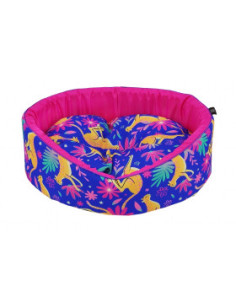 Луксозно легло CAZO Foam Bed Exotic Pink Blue в цветен приент