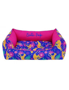 Меко, луксозно легло CAZO Soft Bed Exotic Pink Blue в цветен приент