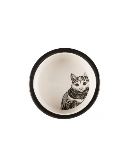 Керамична купа за котки Trixie Bowl с дизайн на точки