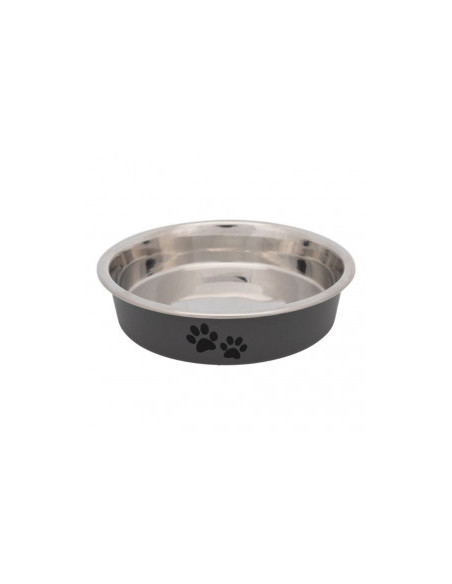 Плитка котешка купа от неръждаема стомана Trixie Bowl с дизайн на лапички