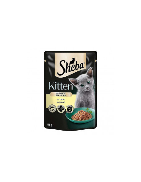 Пауч за подрастващи котенца Sheba Junior пилешко месо в сос