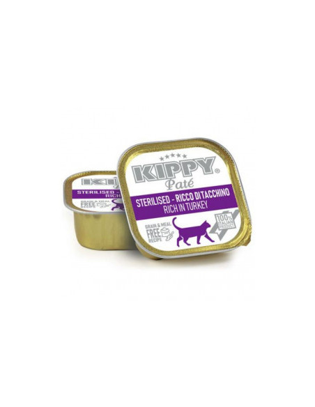 Пастет за кастрирани котки KIPPY PATE STERILISED rich in Turkey с пуешко, Без зърнени култури