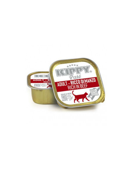 Пастет за котки KIPPY PATE ADULT rich in Beef с говеждо месо, Без зърнени култури