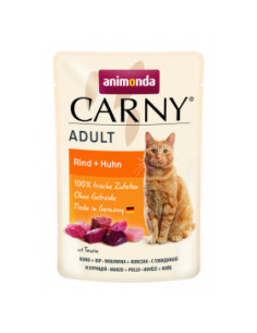 Animonda Carny Pouch Adult - Пауч за котка с говеждо и пиле, 85гр
