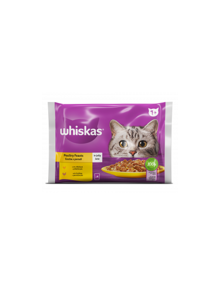 WHISKAS пауч за котка - Птичи Ястия 4 бр. X 85г