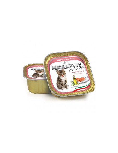 Пастет за малки котенца HEALTHY MEAT All days Kitten Salmon с прясна сьомга