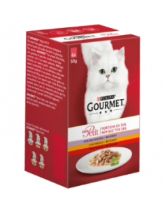 Gourmet Mon Petit Meat Mix - изискана рецепта / с агнешко, телешко, говеждо / 6 броя по 50 грама