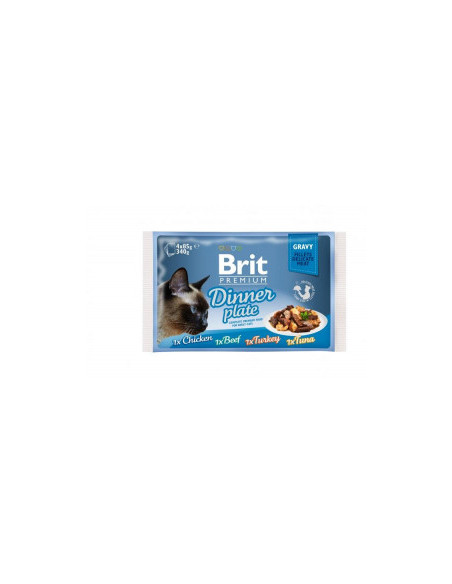 Brit Premium Cat Delicate Fillets in Gravy - Порция паучове, месо в сос 4 x 85гр.