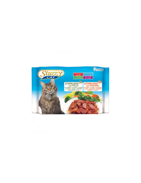Stuzzy with Chicken With Turkey четири пауча family