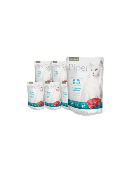 Piper With Tuna пауч за кастрирани котки с риба тон