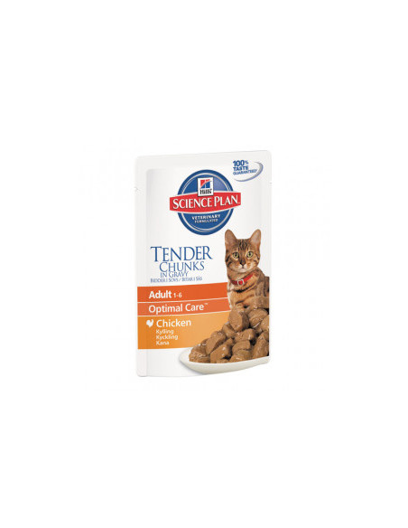 Hills Science Plan Feline Adult Chicken - Паучове с пиле за котенца над 1 годишна възраст,12 х 85гр