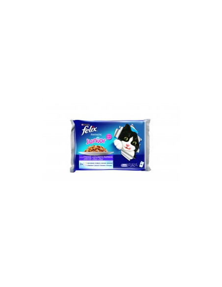 Мултиопаковка Грил в желе пауч за малки котенца PURINA FELIX Fantastic Пиле 4х85гр.