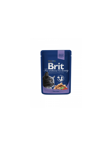 Пауч за котка Brit Premium Cod Fish 100гр.