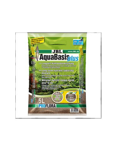 Пълноценен хранителен субстрат за основа на аквариума JBL AQUABASIS PLUS 5л.