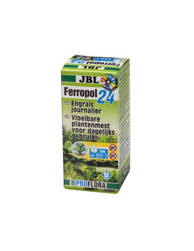 Тор за акватиумни растения за ежедневна употреба JBL FERROPOL 24 50мл.