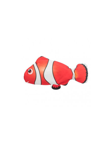 Интерактивна играчка за кучета и котки TRIXIE Wriggle fish NEMO движеща се риба Немо с котешка трева и сензор за движениe, с 