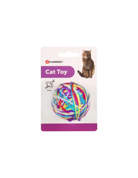 Котешка играчка Flamingo ABIR BALL топче с дрънкащ звук