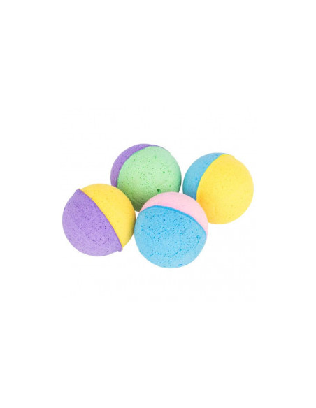 Котешка играчка Trixie Set of soft balls soft rubber комплект от 4 дунапренени топчета