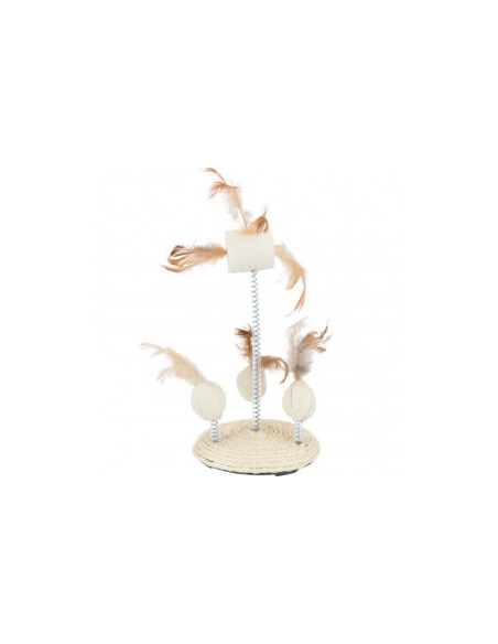Котешка играчка Trixie Toys on springs направена от естествени материали